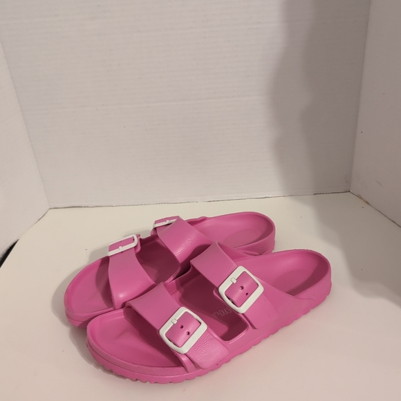 Birkenstock Women's Arizona Pink Slide Sandals‎ Size  9 - Picture 4 of 8